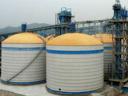 水泥鋼板倉 湖南邵陽大型連體鋼板庫建設工程